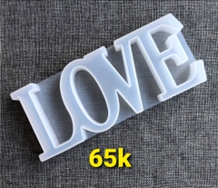 000197K12_Khuôn siicon chữ LOVE làm rau câu 4d