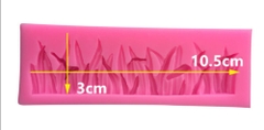 000266K11_Khuôn silicon dãy lá cỏ làm rau câu