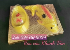 000236K18_Khuôn nhựa cá chép thỏi vàng to tạo hình bánh rau câu cá chép thỏi vàng tiễn Ông Táo 23 Tháng Chạp