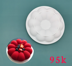 000082K22__KHUÔN SILICON TRÒN QUẢ BÍ ĐỎ TRANG TRÍ
