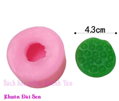 000175K2_Khuôn silicon đài sen làm rau câu hoa nổi 4D