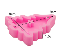 000267K16_Khuôn silicon cây thông Merry Chrismast giáng sinh làm bánh rau câu 4d hoa nổi