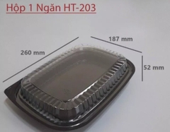 000215K25_Combo 10 Hộp đế đen HT203 đựng rau câu cá chép, mâm cúng vía thần tài