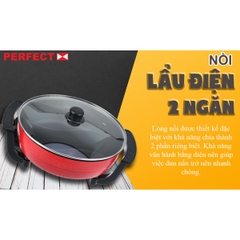 Nồi Lẩu Điện Đa Năng 2 Ngăn Perfect