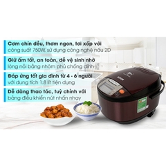 Nồi Cơm Điện Tử Supor 1.8 Lít CFXB50FC33VN-75 (Lòng niêu)
