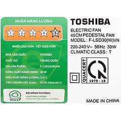 Quạt điện Đứng Toshiba F-LSD30(W)VN