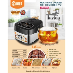 Nồi Cơm Điện Tử Comet 1.8L CM8088 - Lòng Niêu