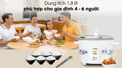 Nồi cơm điện nắp rời 1.8 Lít Toshiba RC-18MH1PV(F)