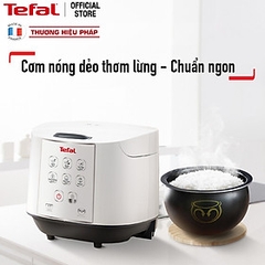Nồi cơm điện tử Tefal 1.8 lít RK733168 lòng nồi niêu vân đá