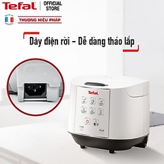 Nồi cơm điện tử Tefal 1.8 lít RK733168 lòng nồi niêu vân đá