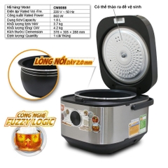 Nồi Cơm Điện Tử Comet 1.8L CM8088 - Lòng Niêu