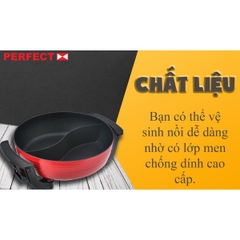 Nồi Lẩu Điện Đa Năng 2 Ngăn Perfect