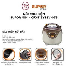 Nồi cơm điện Mini Supor CFXB16YB3VN-36