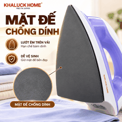 Bàn Ủi Khô Khaluck Home KL-88 1000W – Mặt Đế Chống Dính Teflon