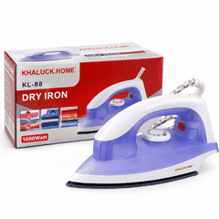 Bàn Ủi Khô Khaluck Home KL-88 1000W – Mặt Đế Chống Dính Teflon
