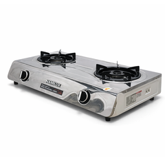 Bếp Gas Đôi NaMilux DL2163APS Mặt Inox | 2 Lò, Gọn, Dễ Vệ Sinh