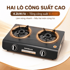 Bếp Gas Đôi Namilux DMH-60NPF Công Suất Cao 8.4kW