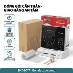 Bếp hồng ngoại cảm ứng SUNHOUSE SHD6017 2000W dùng mọi loại nồi
