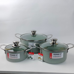Bộ nồi vân đá Elmich EL5103MN size 16, 20, 24cm