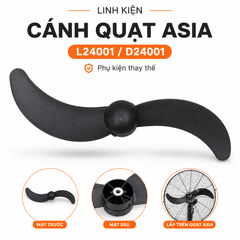 Cánh quạt AsiaVina D24/L24 60 cm - 2 lá - đen