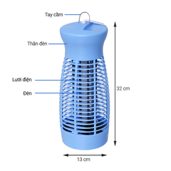 Đèn bắt muỗi Comet CM069 6W – Giải pháp diệt côn trùng gọn nhẹ, không hóa chất