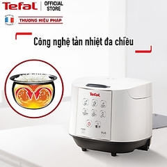 Nồi cơm điện tử Tefal 1.8 lít RK733168 lòng nồi niêu vân đá