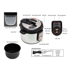 Nồi Áp Suất Điện SUPOR CYYB50YA10VN-100, 5L, 2 Lòng Nồi