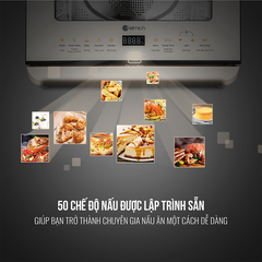 LÒ CHIÊN KHÔNG DẦU HƠI NƯỚC ĐA NĂNG ELMICH AFE-3944