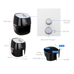Nồi chiên không dầu Smartcook AFS-3941