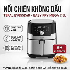 Nồi Chiên Không Dầu Tefal EY855D68 7.5L Easy Fry Mega Chính Hãng