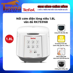 Nồi cơm điện tử Tefal 1.8 lít RK733168 lòng nồi niêu vân đá