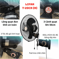 Quạt Treo Tường Công Nghiệp LIFAN T-20CN (N) 130W – Cánh 50cm