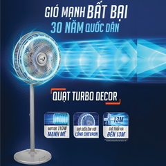 Quạt Đứng ASIA VINA TURBO DECOR VY659991 – Gió Mạnh, Bền Bỉ, Trang Trí Hiện Đại