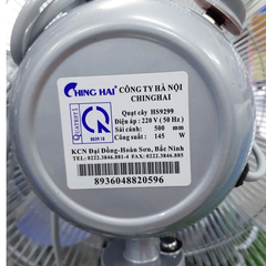 Quạt đứng công nghiệp ChingHai HS9299 145W – Cánh 50cm, gió mạnh cho không gian rộng