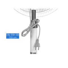 Quạt đứng LIFAN Đ-616A – Cánh 40cm, 45W, 3 tốc độ, lồng xi crôm