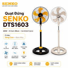 Quạt Đứng Senko DTS1603 60W – 5 Cánh 39cm, Thân Sắt