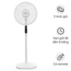 Quạt đứng Tefal Turbo Silence Plus 6 cánh VH689690 - Trắng