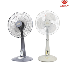 Quạt lửng LIFAN QL-216 nút nhấn – 45W, cánh 40cm, 3 tốc độ | Xám đậm/Xám trắng