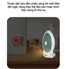 Quạt sạc 12W, hiệu AC ARF03D106