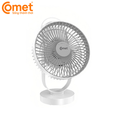 Quạt sạc Comet CRF1606 (6W) – Pin lithium đôi 2400mAh, sạc Type-C, gập gọn xoay 360°