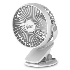 Quạt Sạc Tích Điện Mini COMET CRF0705 WH 5W – 3 Tốc Độ, Màu Trắng