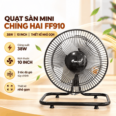 Quạt Sàn Mini CHING HAI FF910 38W – Cánh Nhôm 23cm