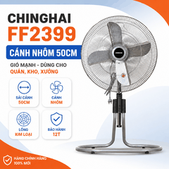 Quạt Sàn Rút Công Nghiệp Chinghai FF2399 Cánh Nhôm 50cm