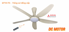Quạt Trần Asia Lighting QT10-TS - Trắng sứ đẳng cấp 38W
