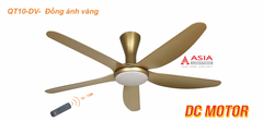 Quạt Trần Asia Lighting QT10-VD - Đồng ánh vàng 38W