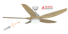 Quạt trần đèn 5 cánh QT02-G-01 - Gỗ phong cách