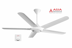 Quạt Trần QT06-T-01 Trắng Sang Trọng – 5 Cánh Thép, Hộp Số Thông Minh