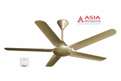 Quạt Trần QT06-V-01 Vàng Đẳng Cấp – 5 Cánh Thép, Hộp Số Cơ, AC Motor