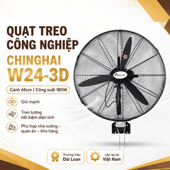 Quạt Treo Công Nghiệp ChingHai W24-3D Cánh 65cm Công Suất 180W