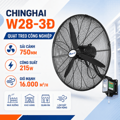 Quạt Treo Công Nghiệp ChingHai W28-3Đ 750mm 215W Chính Hãng